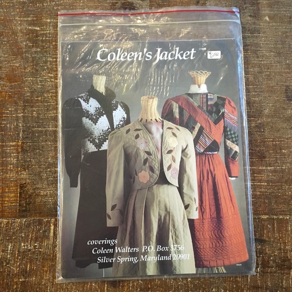 VTG Coleen Walters Jacket Sewing Pattern Wearable Art Cottagecore 8-14 UNCUT